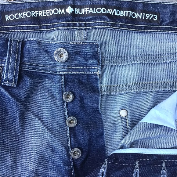 BUFFALO | Rock for Freedom Button Fly Jeans 38x35 Long Legs - Picture 4 of 14